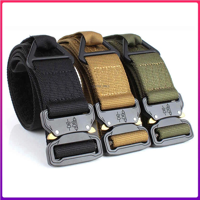 

Tactical Belt Style Riggers Belts for Men Heavy Duty Quick Release Metal Buckle Hunting Accessories
