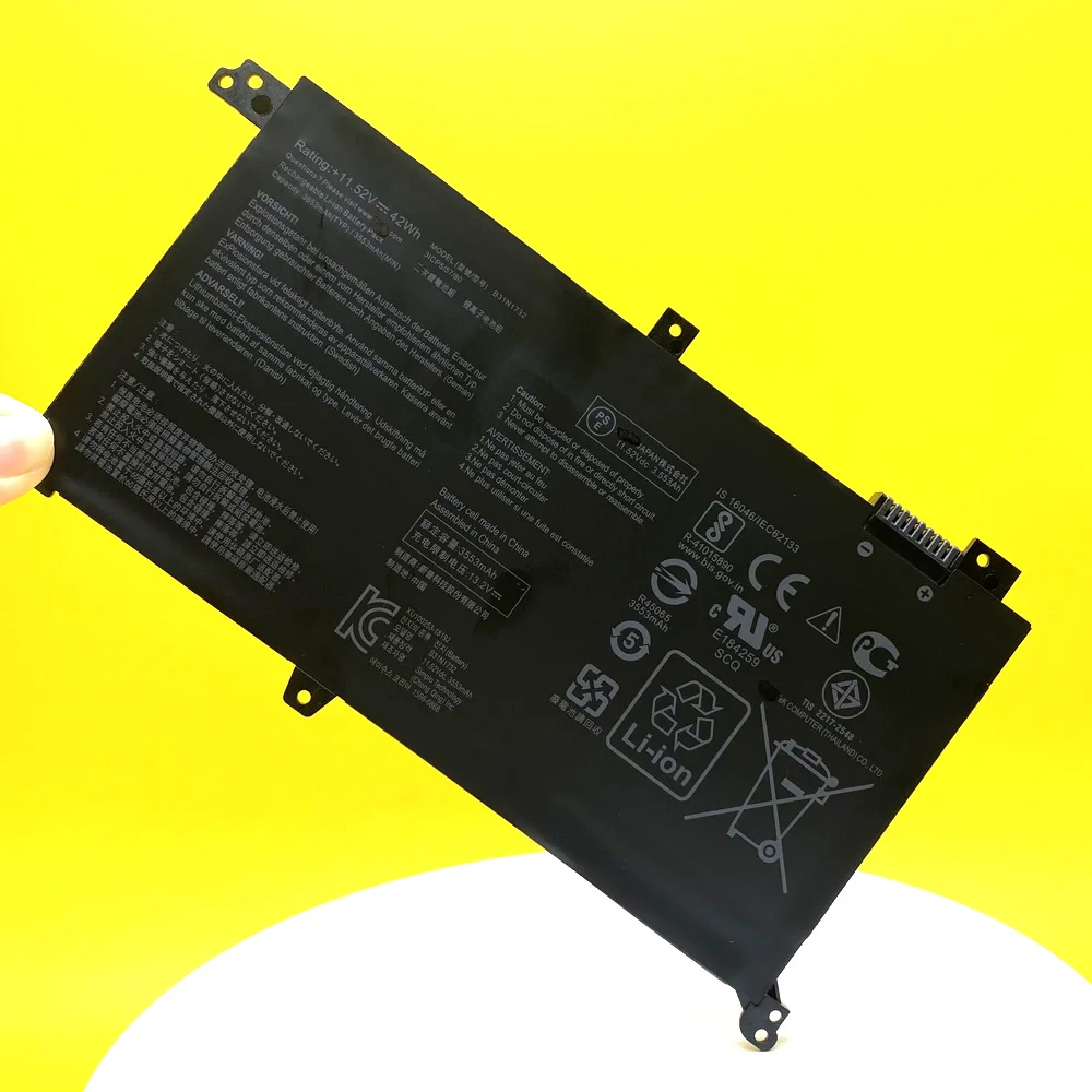 Nova Bateria do Portátil para Asus Vivobook S14 B31n1732 S430fa S430fn S430ua X430un R430fa R430fn X430fn X571g X571lh X571gt - Imagem 3