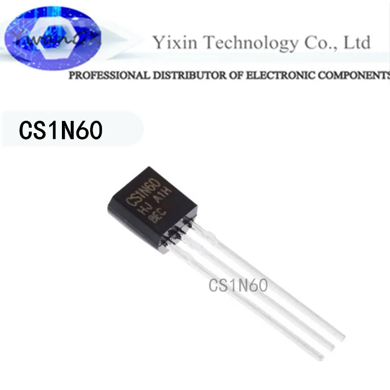 

50pcs 1N60 UTC1N60L CS1N60 1A600V FQNN60C ALJ1N60-TO92