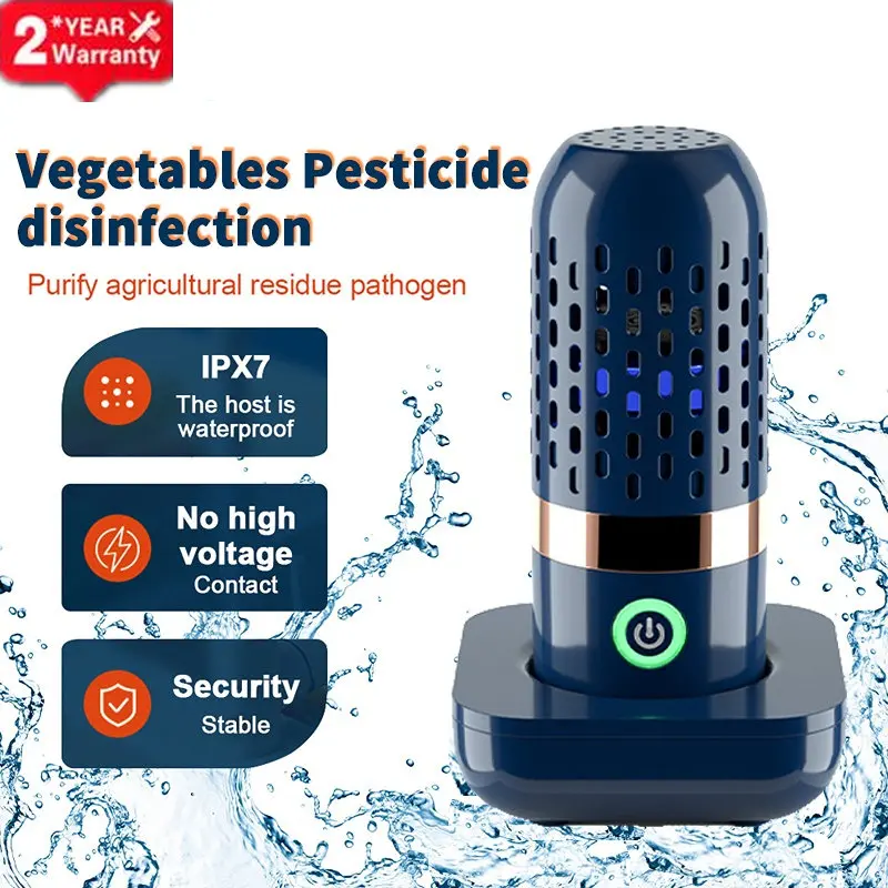 GOTOTOP purificateur d'aliments rechargeable USB Machine à laver les fruits  et légumes IPX7 étanche Portable sans fil USB
