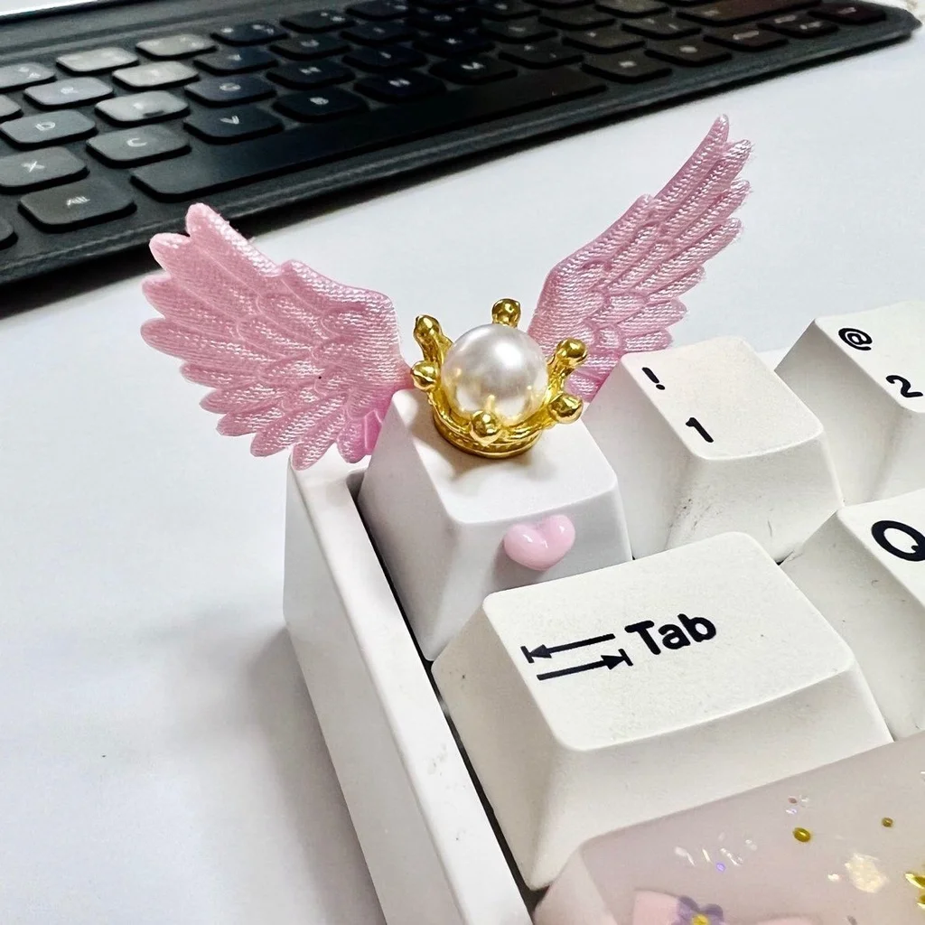 Красива крила ангела для механічної клавіатури Cherry Cross Axis OEM Keycap Fairy Keycap