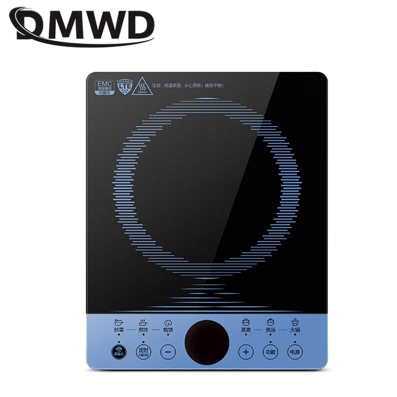 DMWD Household Concave Induction Cooker Electromagnetic Oven Intelligent Touch Control Stove Electric Hot Plate Waterproof 3000W