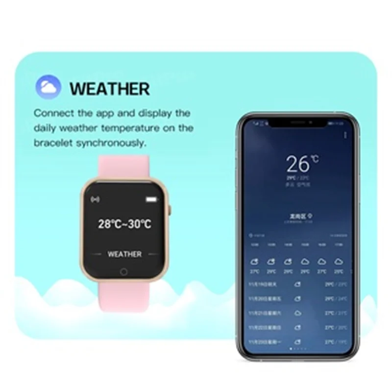 Y68 Pro 1.3-inch color screen Bluetooth Digital Women's Watches Pedometer Sleep Monitoring Smart Watch Men kids hours hodinky