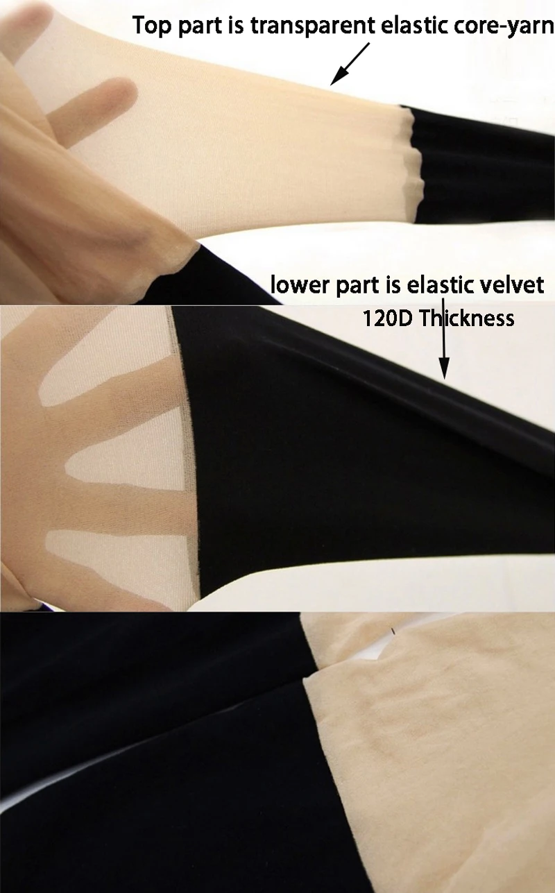 Calze sexy da donna nuova primavera Cute Cat Tail Leggings Collant patchwork con doppia striscia velata tentazione_voghion.com