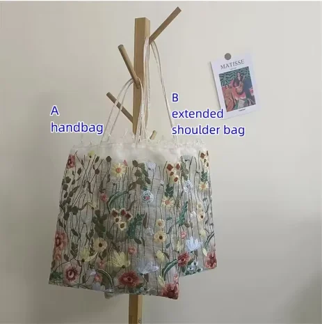 ตัวเลือกสินค้า กระเป๋าถือแฟชั่นลายดอกไม้ ใส่ใจสิ่งแวดล้อม
