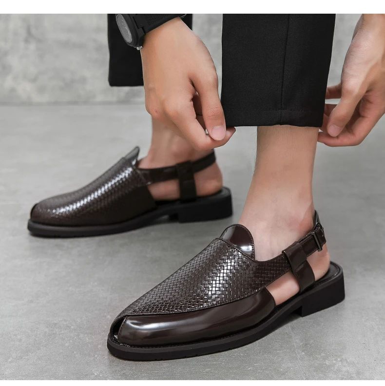 Sommer Männer Schuhe Atmungsaktive Original Neue Fahren männer Sandalen Männer Sozialen Schuhe Mode-Business Sandalen Hausschuhe Garten Schuhe – Detail 13