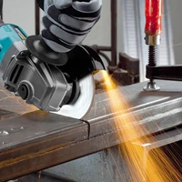 Meuleuse d'angle sans fil Gisam 125 mm, 7 vitesses, M14, machine à meuler, polir, couper, outil électrique pour le travail du bois, compatible avec la batterie Makita 18 V 6