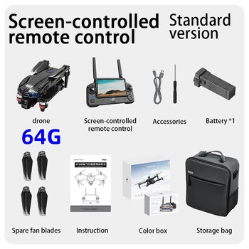 AE60 ULTRA GPS Drone Professionale 8K Fotocamera 3-Axis Gimbal WIFI Evitamento Ostacoli Touch Screen FPV Brushless RC Quadcopte