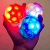 Glowing Extreme High Bouncing Ball With LED Light Space Ball Children Outdoor Toys  Fidget Toys Stress Relief Hole Ball 4