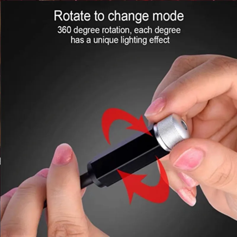 Car Romantic Led Starry Sky Night Light 5V Usb Powered Galaxy Star Proiettore Lampada Per Auto Roof Room Soffitto Decor Plug And Play