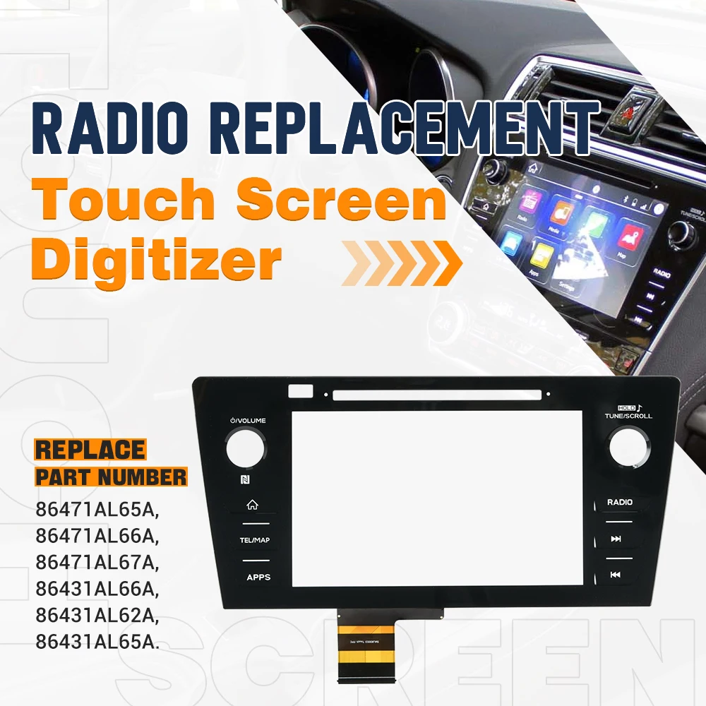 Fix Unresponsive Radio Screen Fit Legacy & Outback Touch Screen Digitizer Replacement – Fix Unresponsive Screen For Subaru 2018-2019 Models Subaru Legacy Touch Screen Replacement