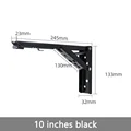10 inches black 2pcs