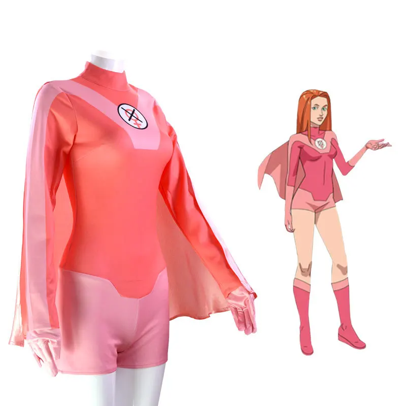 Invincible Mark Grayson Bodysuit with Cape Cosplay Costume for Men (Unofficial)