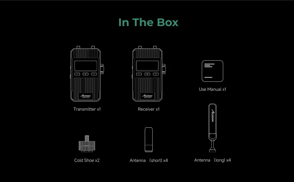 Accsoon CineView 2 SDI Wireless Video Transmission System Dual-Band SDI HDMI 150