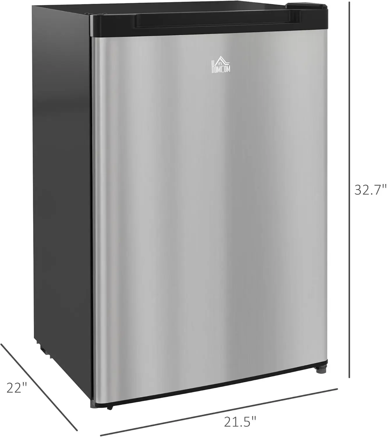 Upright Freezer, 3.0 Cubic Feet Compact Mini Freezer with Reversible Single Door and Adjustable Thermostat, Small freezer for Ho 5