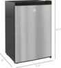 Upright Freezer, 3.0 Cubic Feet Compact Mini Freezer with Reversible Single Door and Adjustable Thermostat, Small freezer for Ho 5