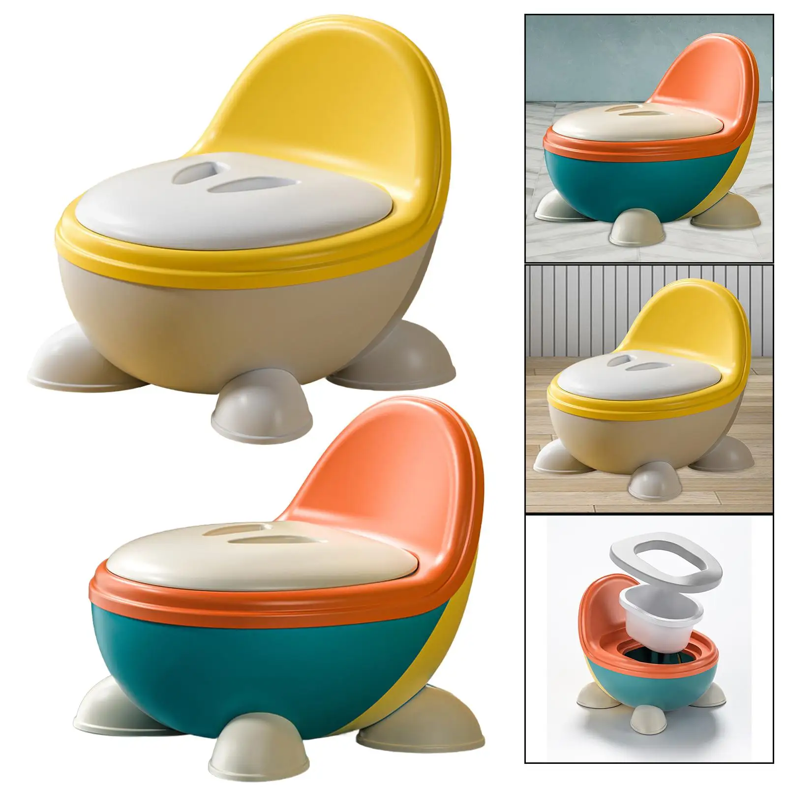 Potty Training Toilet Removable Potty Pot for Kids Boys Girls Ages 1-3 Years