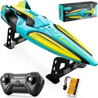 S1 RC Boat Wireless Electric Long Endurance High-Speed Racing Boat 2.4G Speedboat Water Model Children Toy 1