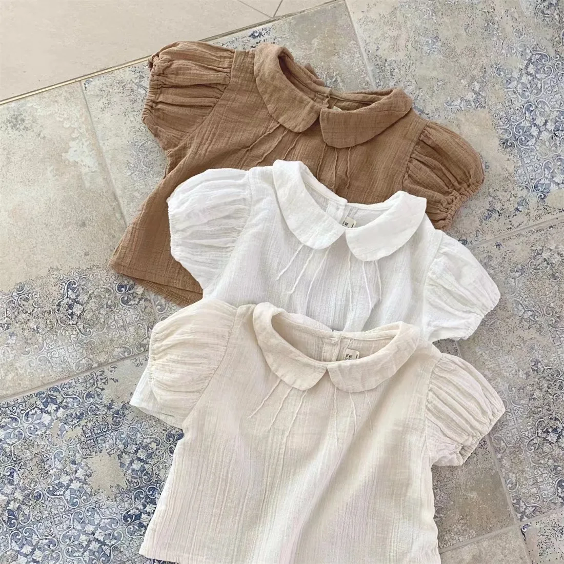 Summer Baby Girl Cotton Short Sleeve T Shirts