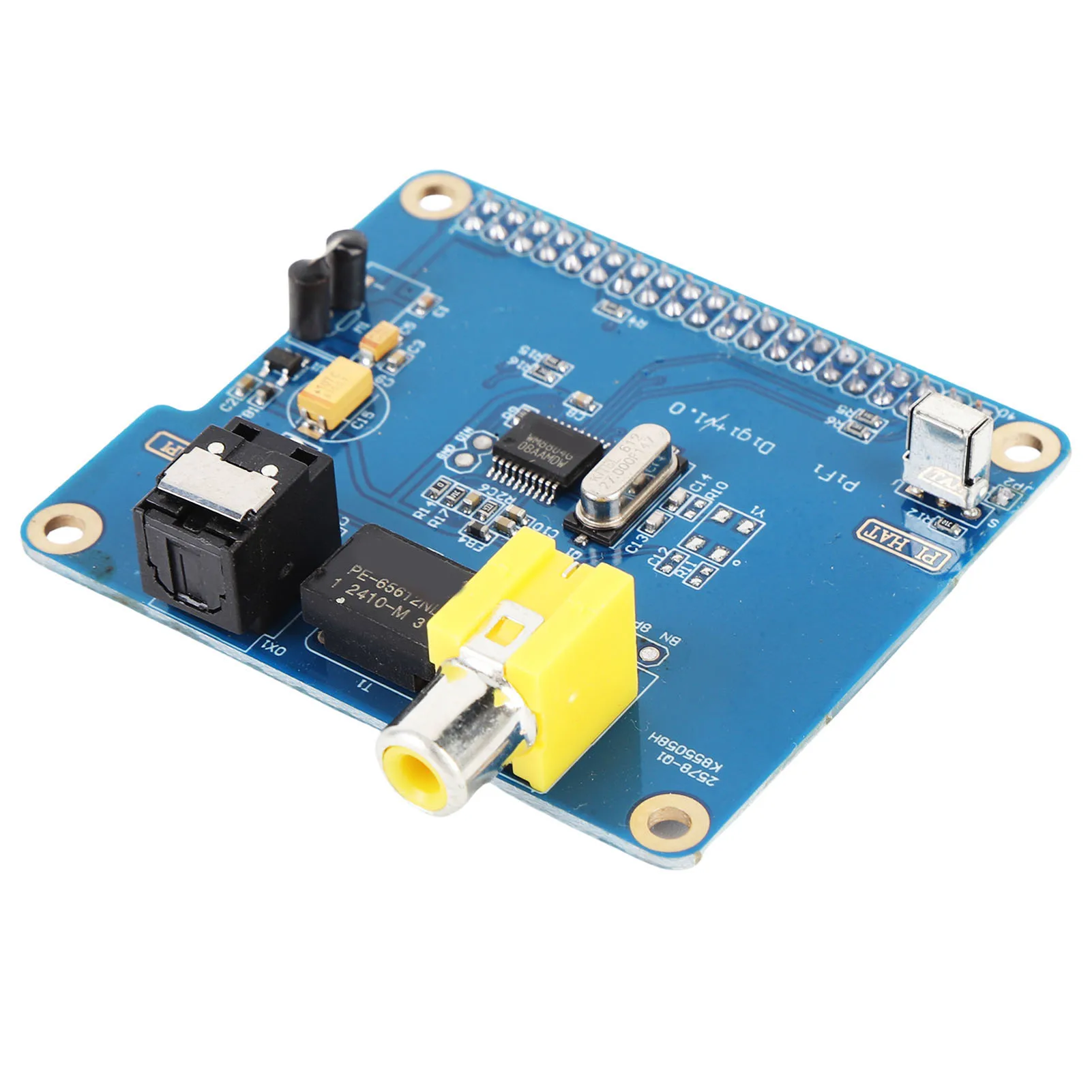 RasPi HiFi 사운드 카드 모듈용 확장 보드, RasPi 2 B+ A+ I2S SPDIF AV 사운드 카드 확장 보드 호환