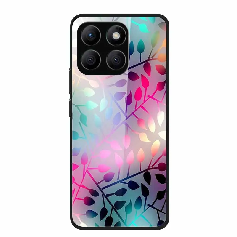 Enhanced Tempered Glass Protective Phone Case with Soft Bumper Design