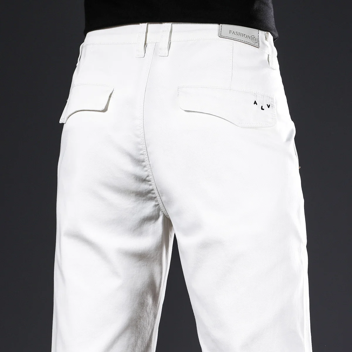

Весенние мужские повседневные брюки из мягкой ткани 97% хлопок стрейч тонкие деловые модные корейские популярные мужские Брендовые брюки