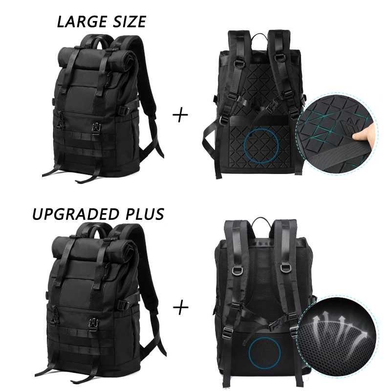 MOYYI 3 in 1 Expansion Anti Theft Bagpack Weekender Outdoor 17inch Laptop Backpack for Men Hiking Camping Female Male Travel Bag 2