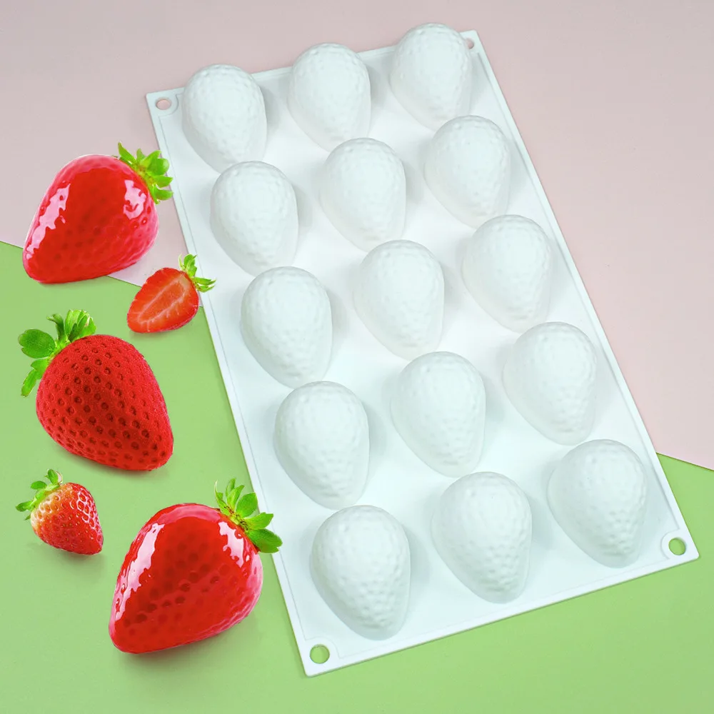 New Holes Strawberry Fruit Silicone Mold Fondant Molds Sugar Craft Tools  Chocolate Mould for Cakes - AliExpress