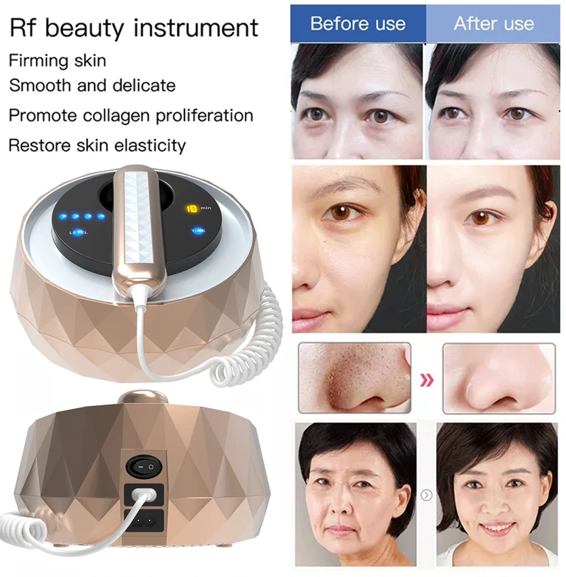 Máquina de belleza RF 3 en 1: dispositivo de lifting facial y corporal con radiofrecuencia