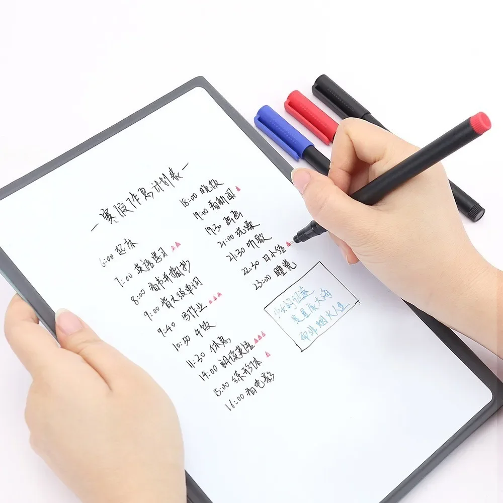 3 Colors 0.5mm Dry Erase Markers Erasable Whiteboard Marker Pen Office School White Board Art Marker Stationery Extra Fine Tip color marker pens pen marker marker pens whiteboard pens dry erase markers