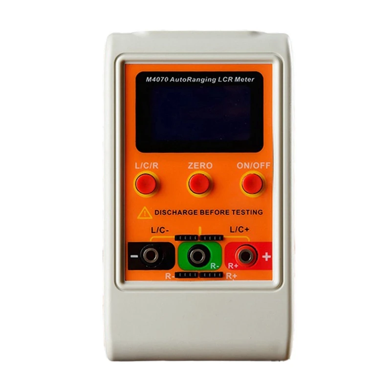

Autoranging LCR Bridge Meter LCD Rechargeable Digital Capacitance Inductance Meter Range100h 100MF 20MR ( With SMD Clip)