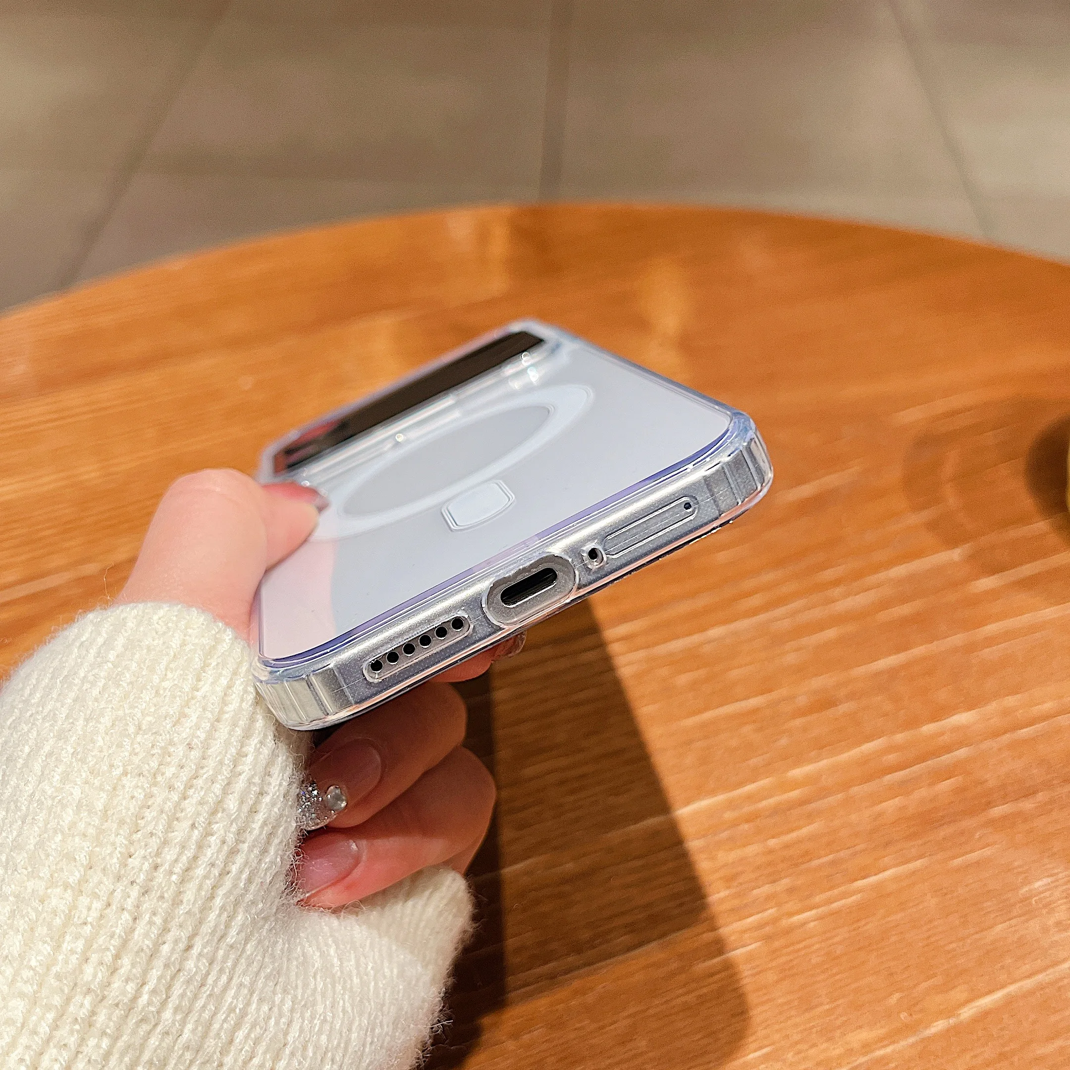 Clear Magnetic Shockproof Phone Case with Acrylic Protection