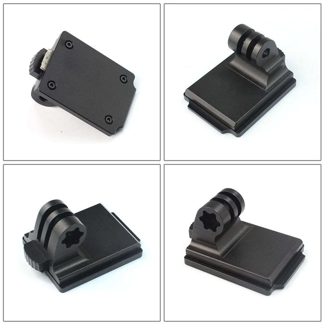 Aluminium-Helmkameras, fest montierter NVG-Basishalter-Adapter für GOPRO Hero 13 12 11 10 9 8 5 DJI Yi 4K Sjcam EKEN Action-Kamera – Detail 12