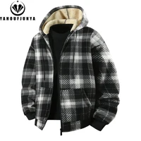 Spring Autumn Men Outdoor Leisure Windbreak Hooded Jacket Men Fleece Warm Solid Color Fashion Brand Jacket Coat Male Clothing 4