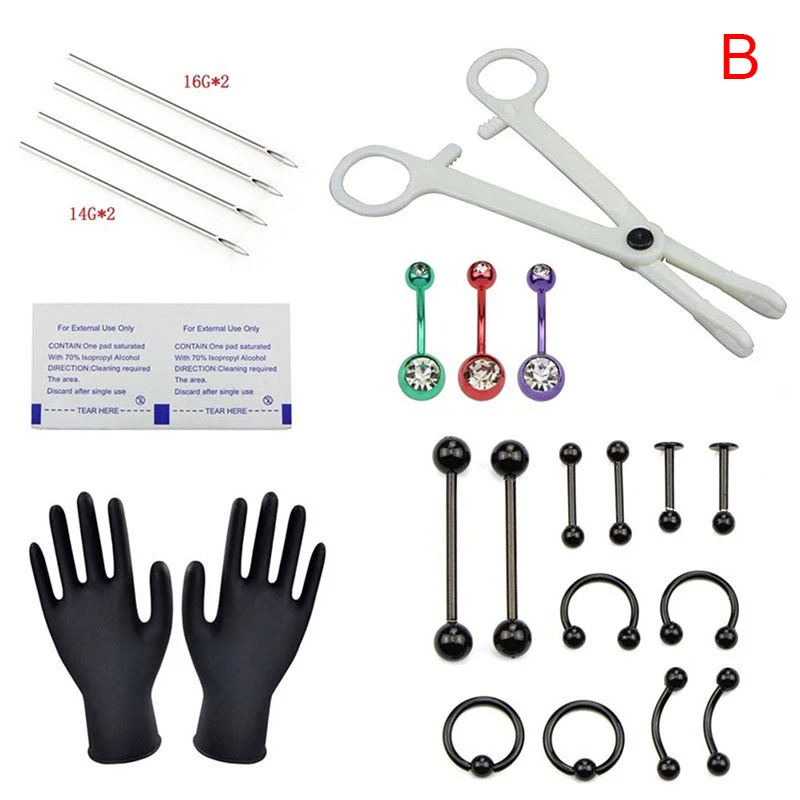 Button Ring Belly Piercing Kit Walmart Briana Williams Stainless