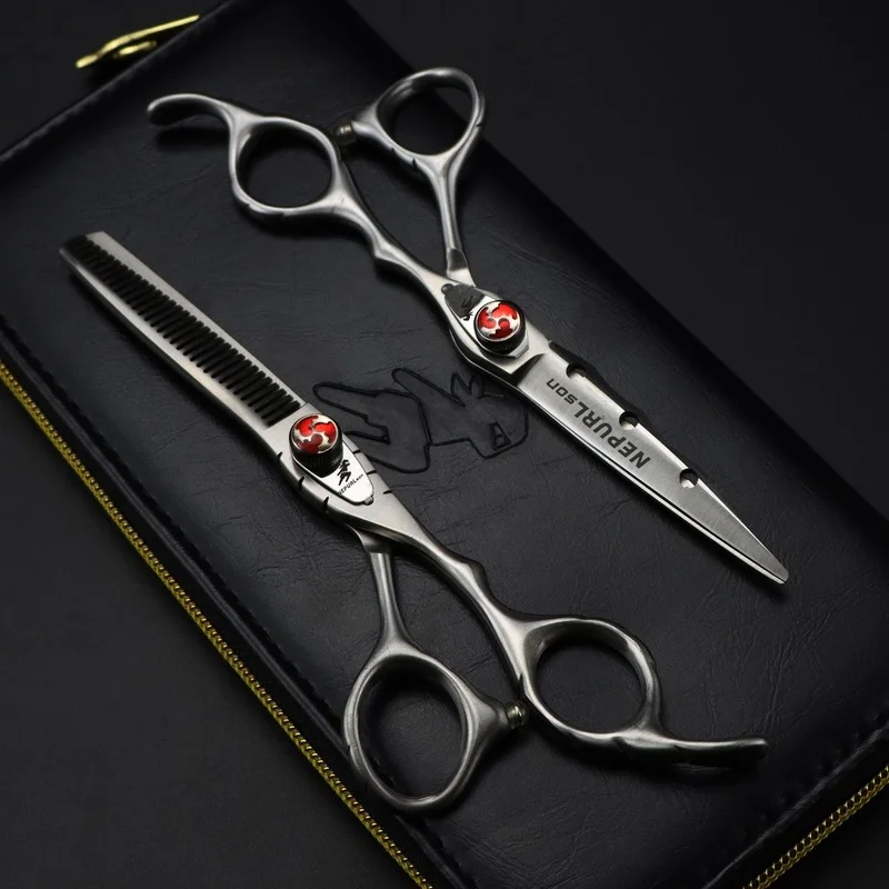 Hairdressing Scissors 6 Inch Hair Scissors Professional Barber Scissors Cutting Thinning Styling Tool Hairdressing Shear