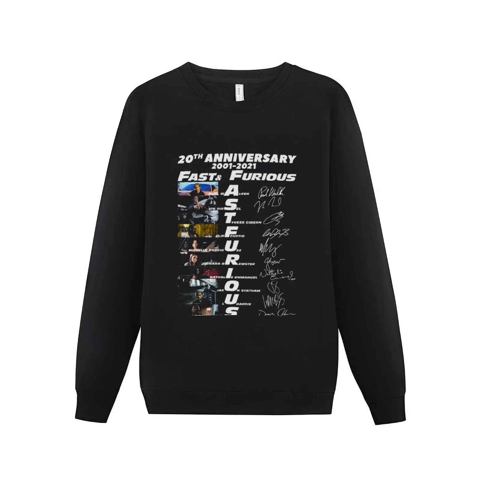 

New 20th Anniversary 2001 2021 Fast Furious Signatures Sweatshirt men clothing winter clothes men's clothing hooded sweatshirt