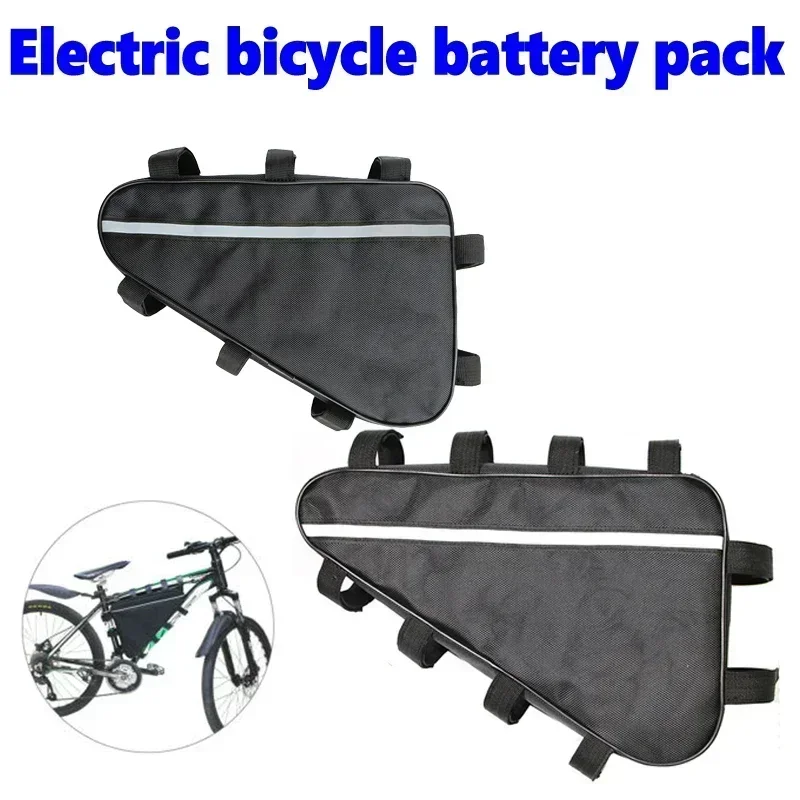 Dreieck Batterie Fahrrad Pack Wasserdicht 210D Oxford Tuch Umgewandelt MTB Rennrad Rohr Rahmen Fall Lagerung Fahrrad Tasche