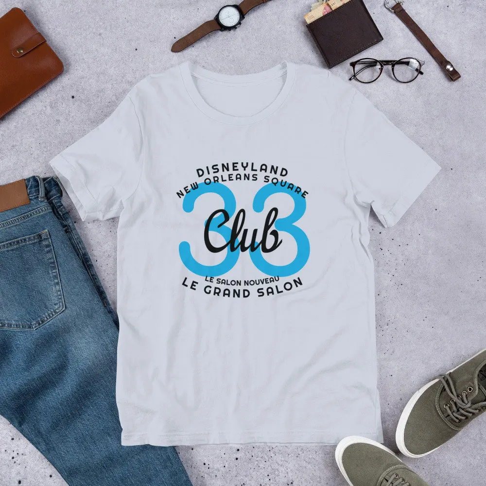 Club 33 New Orleans Square Exclusive Secret Club Blue Bayou T-Shirt Personalizzata Pop Curated Bella Canvas