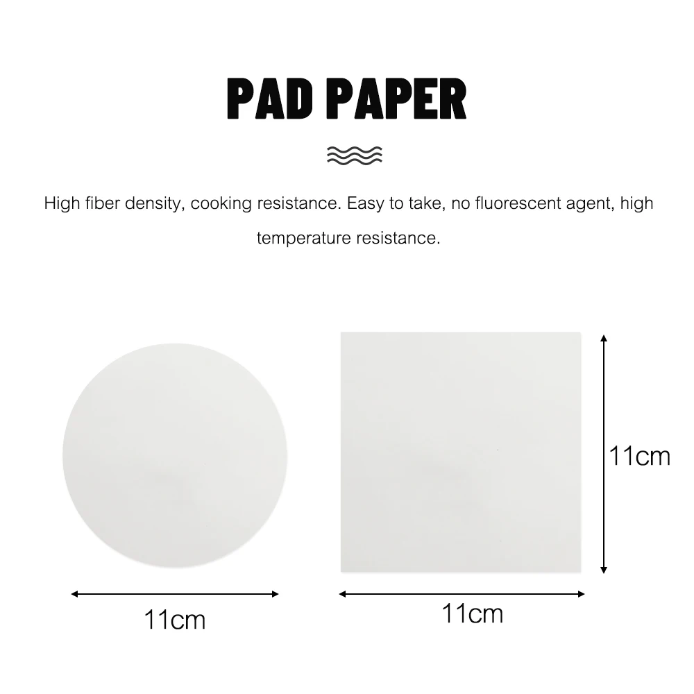 100PCS Disposable Oil Paper Food Grade Thickened Anti-Stick Hamburger Meat Cake Bread Paper Kitchen Baking Dessert Pad Papers