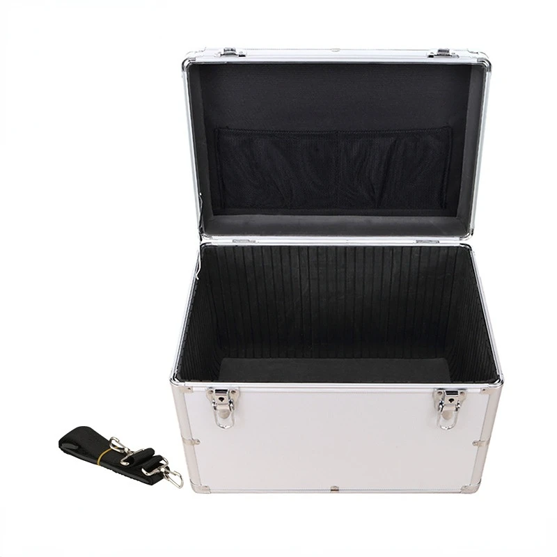 

Aluminum Storage Compartment Equipment with Professional Impact-resistant Large Thickened Suitcase Box Toolbox Safety Alloy