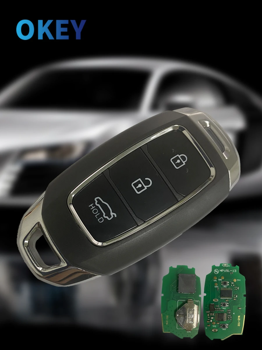 Chiave/Telecomando Per Hyundai Santa Fe 2018 2019 2020 Fcc:tq8-f0b-4f19 P/n:95440-s1100 - Tasto Astuto A Distanza Di 433mhz 3 Di Hyundai - Sdb3d5250579e4a56af5f7cb09f5e0a69I