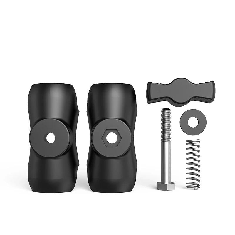 알루미늄 합금 더블 소켓 암 25mm/1 인치 볼 헤드 홀더 GoPro 자전거 오토바이 카메라 확장 암용 마운트 클램프