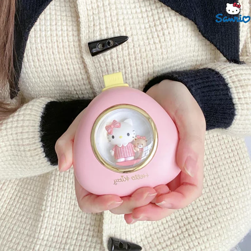 

Sanrio Kuromi Hello Kitty Cute Hand Warmer Large Capacity 10000mah Girls Night Light Bedside Decoration Mobile Power Xmas Gifts