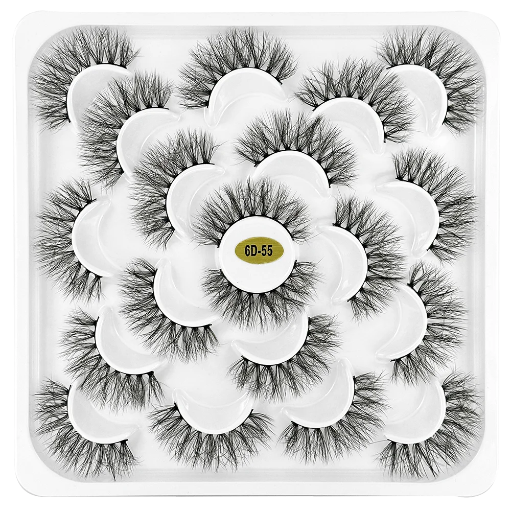 

NEW 10 Pairs Natural False Eyelashes Fake Lashes Long Makeup 3d Mink Lashes Extension Eyelash Soft Mink Eyelashes for Beauty