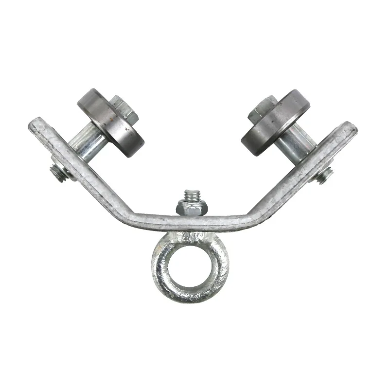 40mm Angle Iron Cable Pulley, Heavy-Duty Bearing Tow Line Wheel for Crane/Conveyor Systems 2pcs
