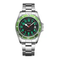 New burst men's fashion steel belt watch luminous pointer function with calendar quartz watch 1