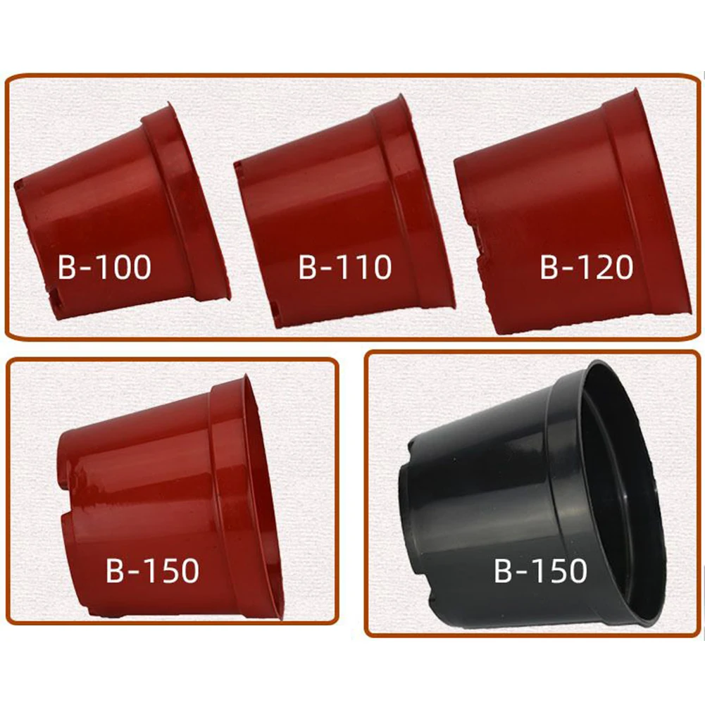 Description Picture 5 of item10PCS Plant Pots Black Plastic Plant Nursery Pots Multiple Sizes Large Garden Flower Pot Container For Succulents Cuttings