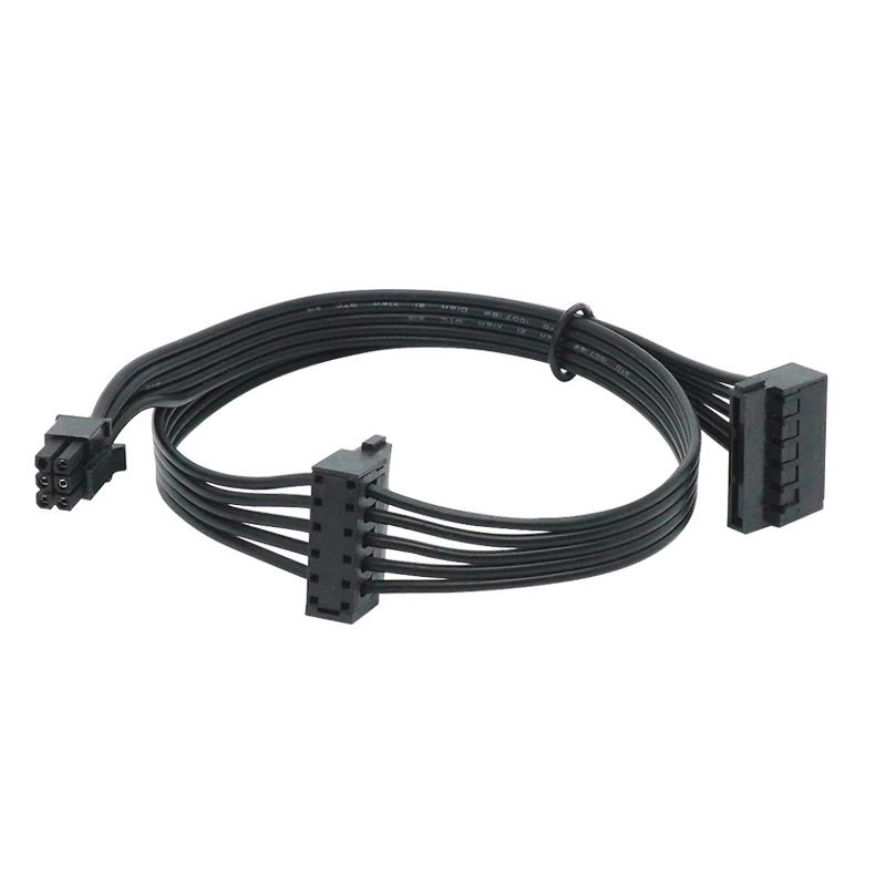 High Quality Mini 6Pin 6-Pin to Dual SATA SSD Power Cable with Optical Drive Wire for Dell Vostro 3070 3670 3967 3977 3980 18AWG