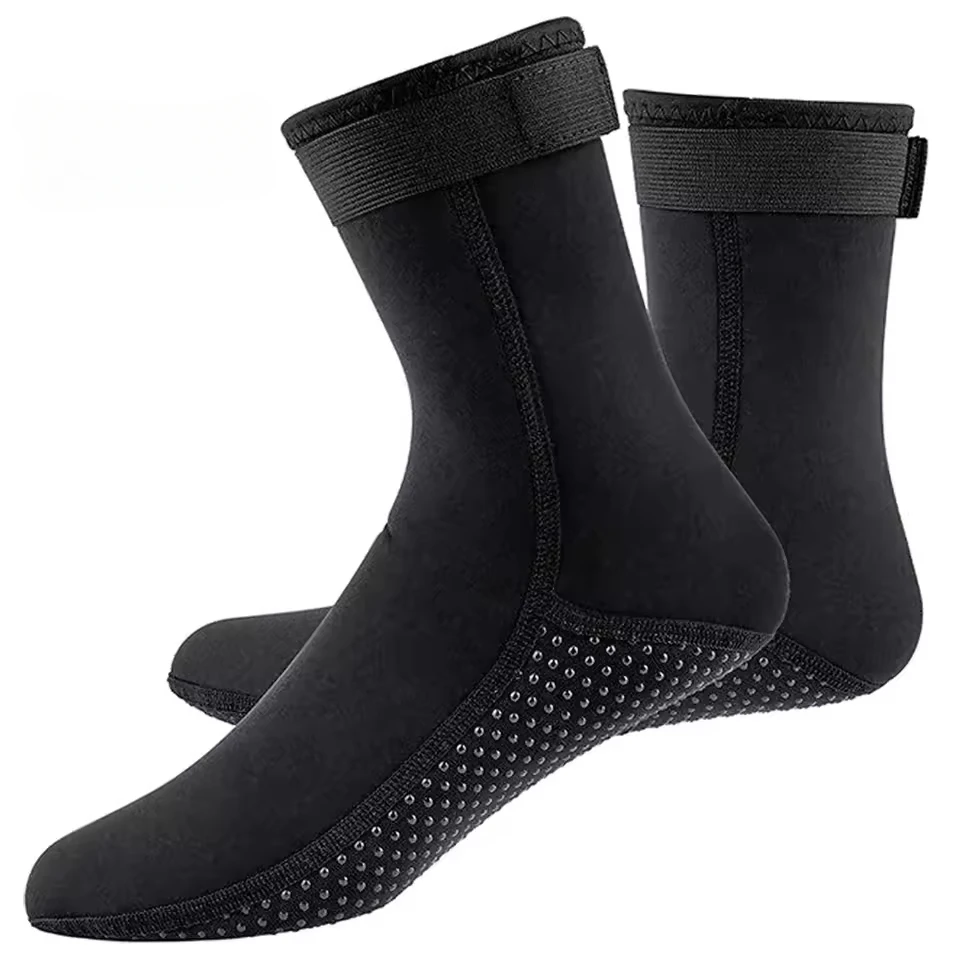 3mm Neoprene Socks 3mm Wetsuit Shoes Non-slip Surf Swimming Fins Socks Elasticity Beach Boots Warm Socks for Snorkeling Diving